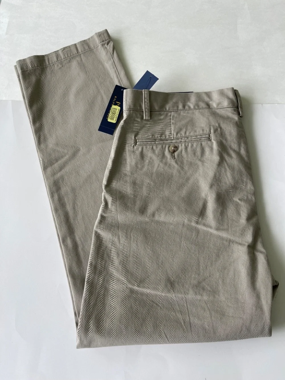 Polo Ralph Lauren Chino Pants Khaki Classic Fit Mens Size 34x32 NWT - Picture 4 of 12